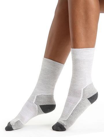 Blizzard Heather Icebreaker Merino Hike+ Light Crew Women's Socks | AU 1428KORI